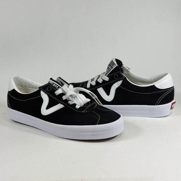 Vans Shoes - Vans Size-6.5 Womens Unisex Sport Low Skate‎ Sneakers Shoes Black/White Retro